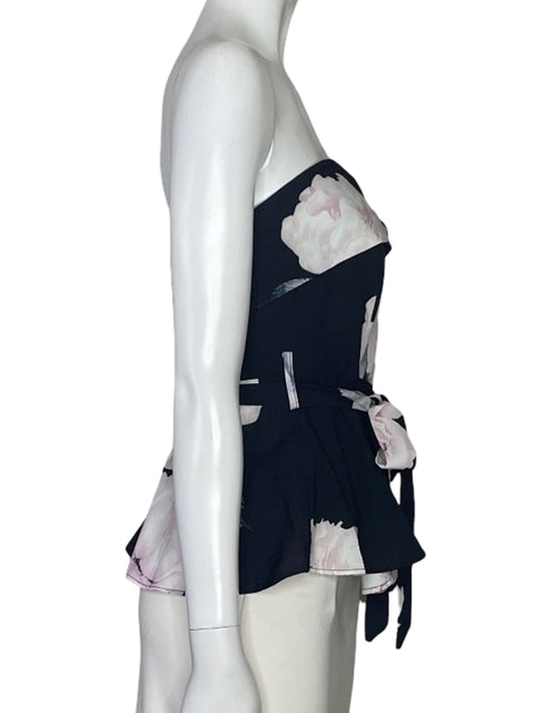 Blusa Style State Cinturon Vuelo Negro-Talla 8