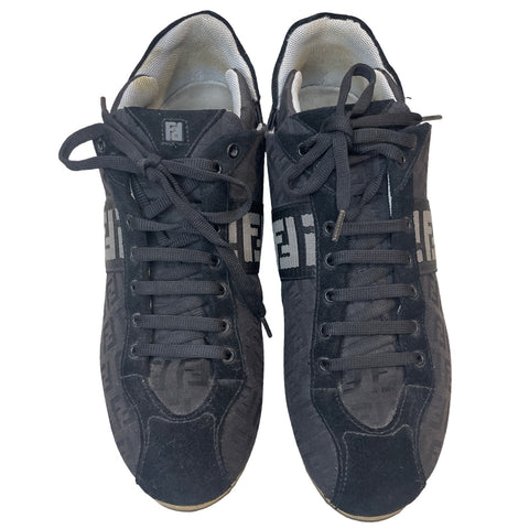 * Calzado Fendi Zucca FF Negro-Talla 38