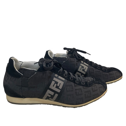 * Calzado Fendi Zucca FF Negro-Talla 38