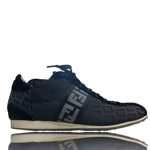 * Calzado Fendi Zucca FF Negro-Talla 38