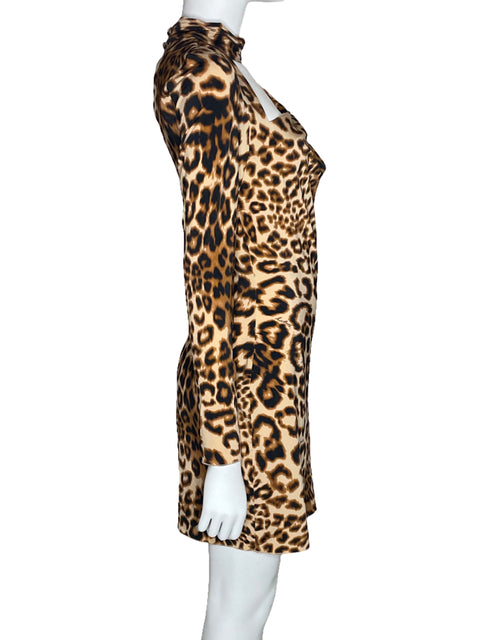 Vestido Rotate Animal Print Marron-Talla 10