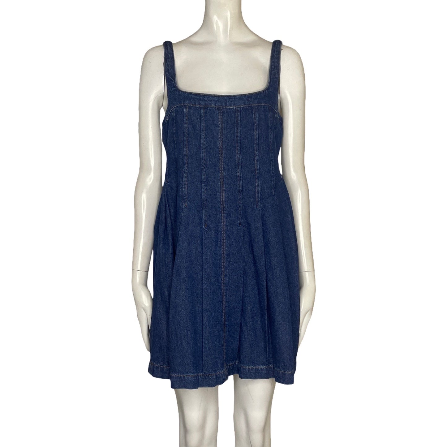 Vestido Reformation Violeta Denim Mini Azul - Talla 2