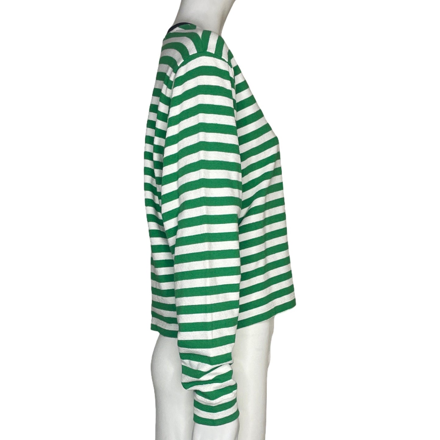 Sweater Bimba y Lola Rayas Crop Verde - Talla S