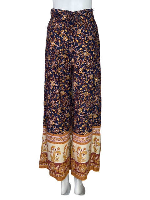 Pantalón Style State Palazzo Estampado Azul-Talla 6