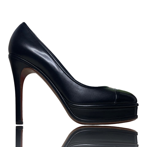 * Calzado Chanel Platform Negro-Talla 40