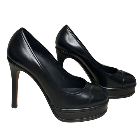 * Calzado Chanel Platform Negro-Talla 40