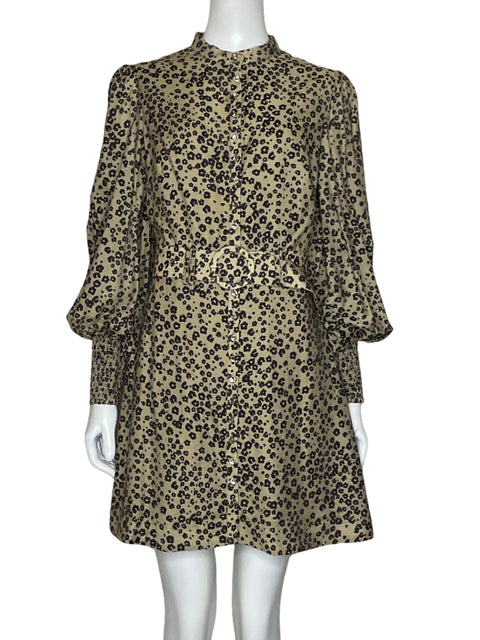 Vestido Keepsake Animal Print Marrón - Talla 6