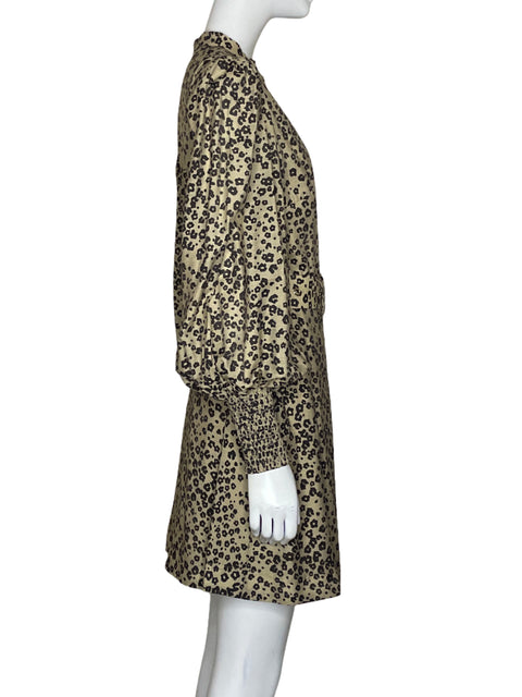 Vestido Keepsake Animal Print Marrón - Talla 6