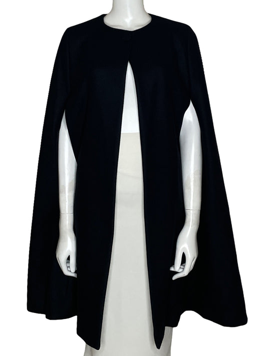 Capa Zara Larga Negro-Talla M