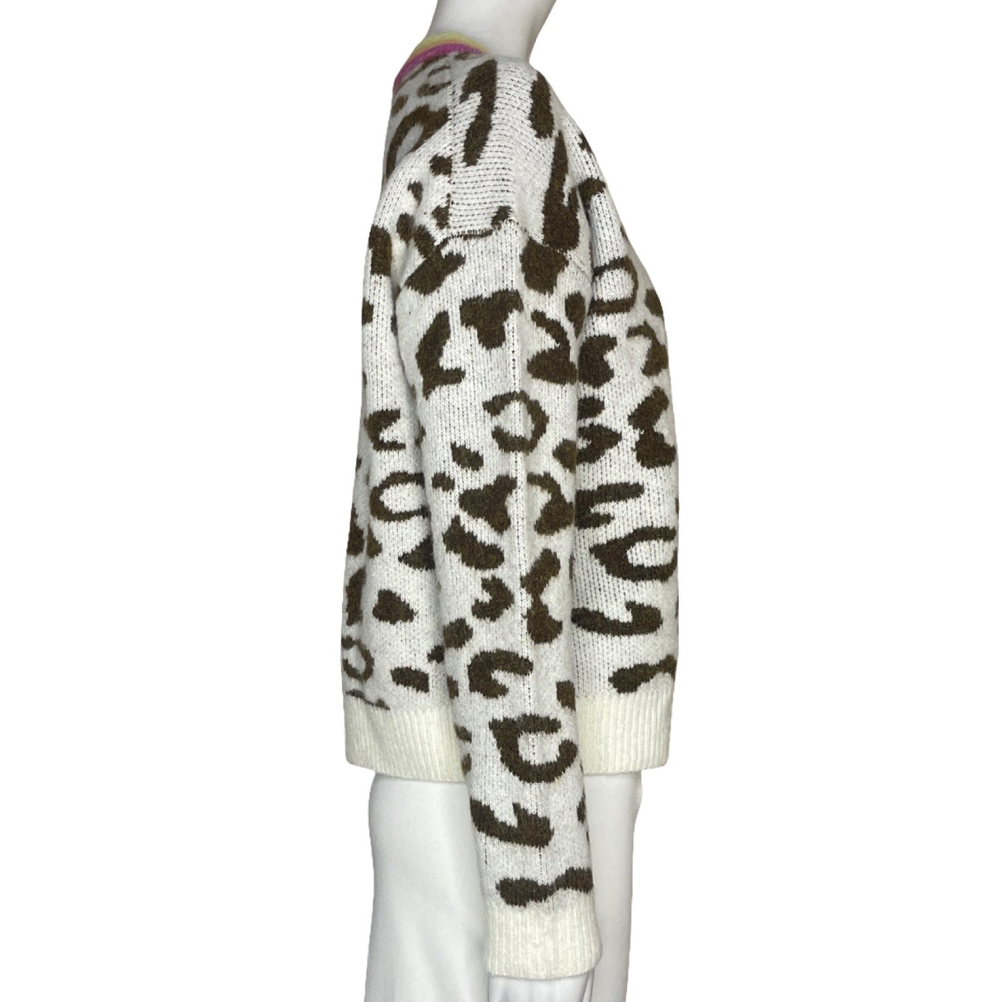Cardigan Sundry Leopardo Beige - Talla XS