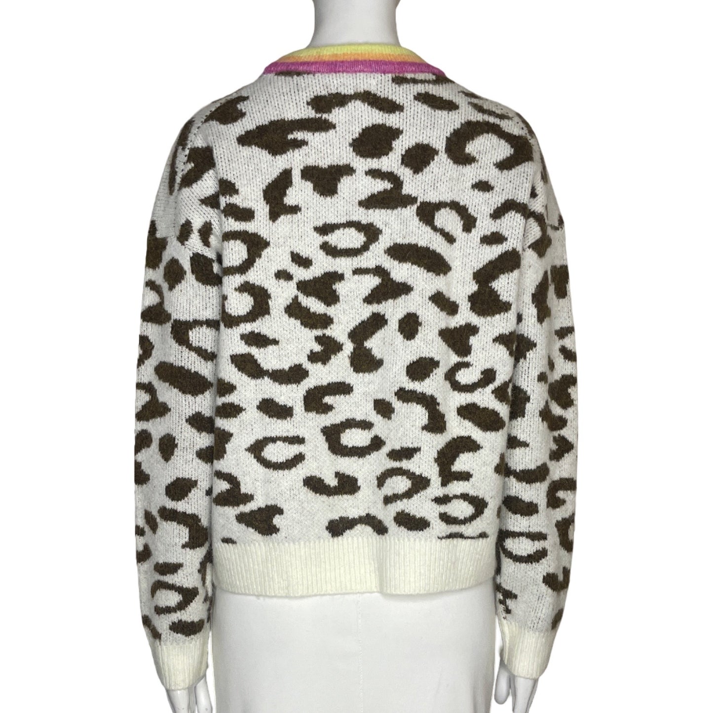 Cardigan Sundry Leopardo Beige - Talla XS