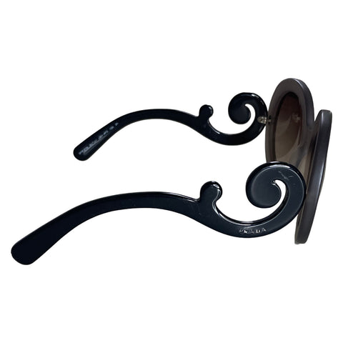 * Lentes Prada Swirl Baroque Round Sunglasses Marròn-Talla U