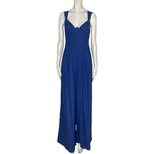 Mono Farm Rio Tiras Azul - Talla M