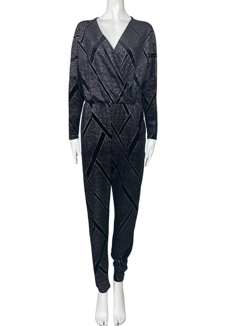 Mono Zara Brillo Punto Negro-Talla M