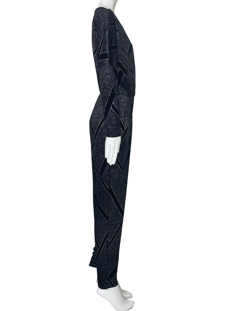 Mono Zara Brillo Punto Negro-Talla M