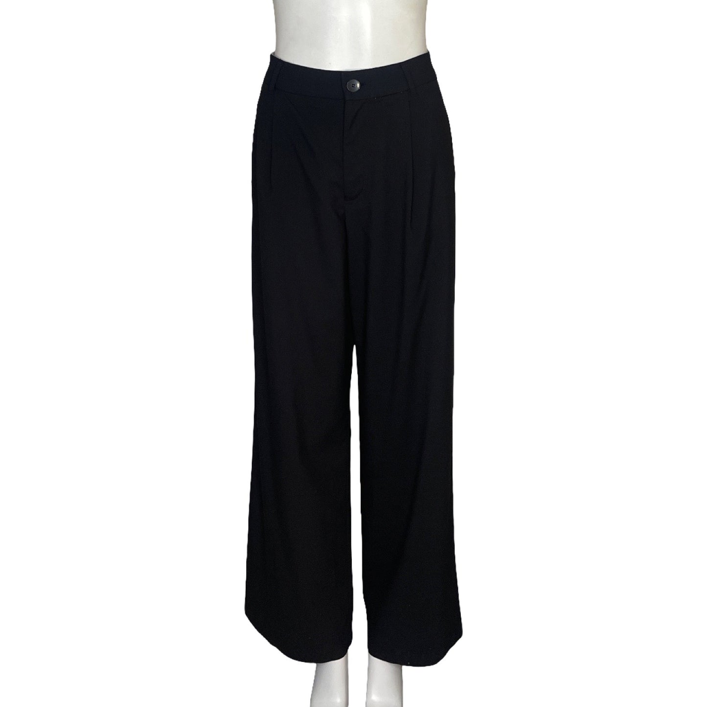 Pantalón Zara Pliegues Negro - Talla S