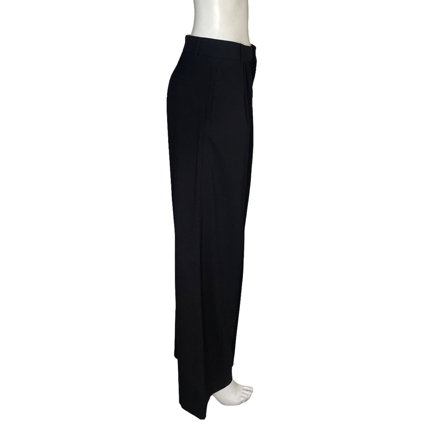 Pantalón Zara Pliegues Negro - Talla S