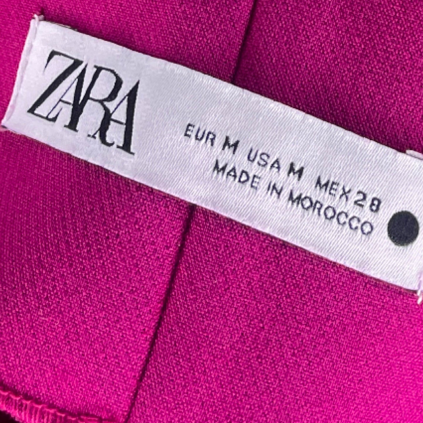 Pantalón Zara Culotte Fucsia - Talla M