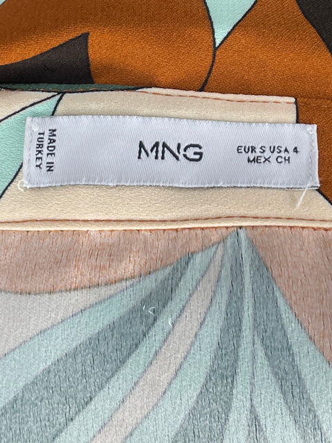 Camisa MNG Manga Larga Print Verde-Talla 4