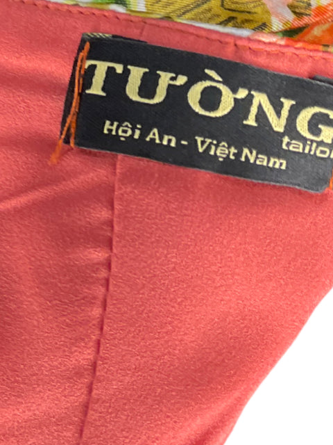 Vestido Tuong Strapless Flores Verde - Talla S