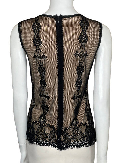Top Max Studio Encaje Negro-Talla S