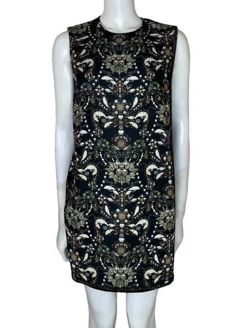 Vestido Ted Baker Estampado Negro-Talla 1