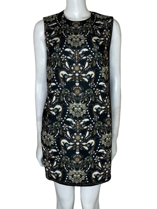 Vestido Ted Baker Estampado Negro-Talla 1
