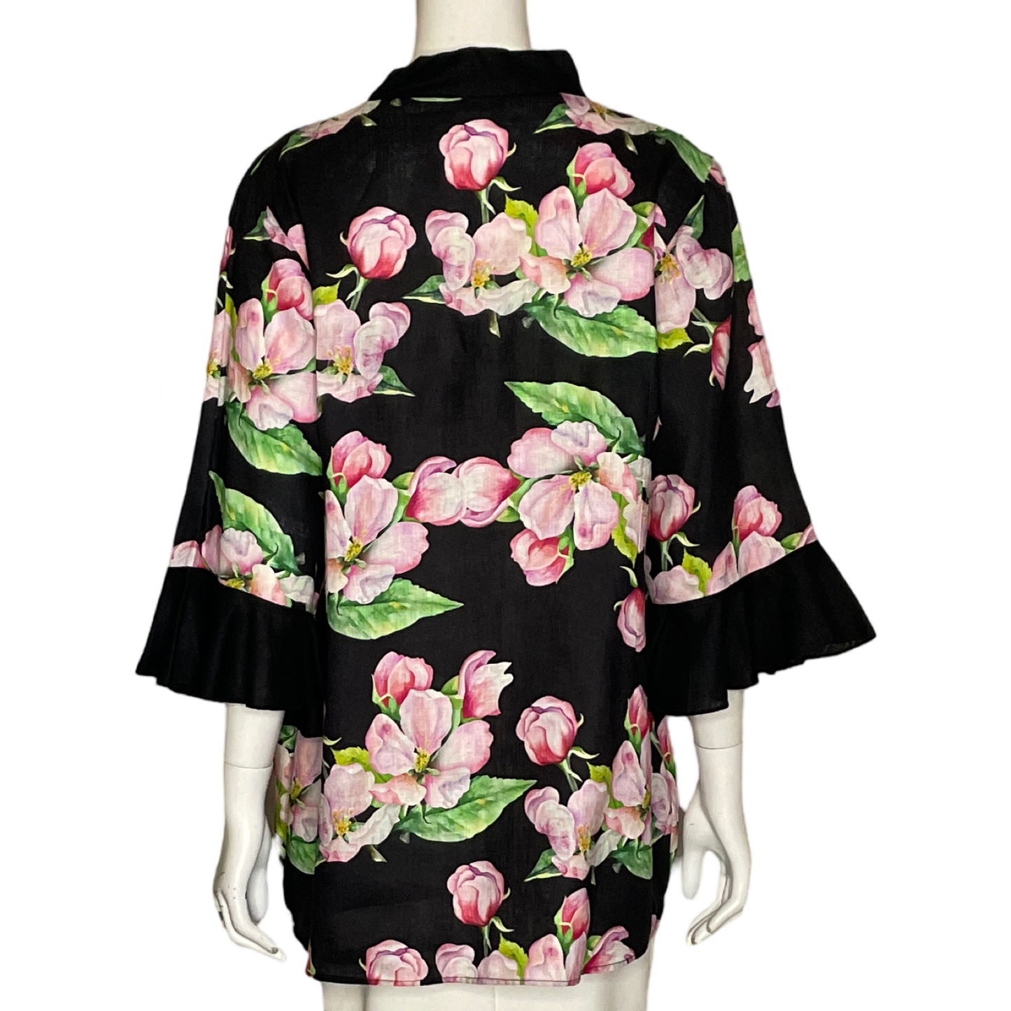 Blusa Lagunova Floral Negro-Talla L