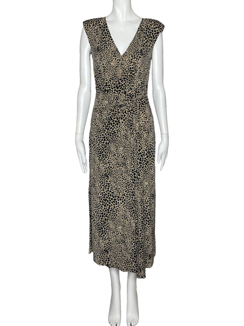 Vestido BCBG Animal Print Marron-Talla XS