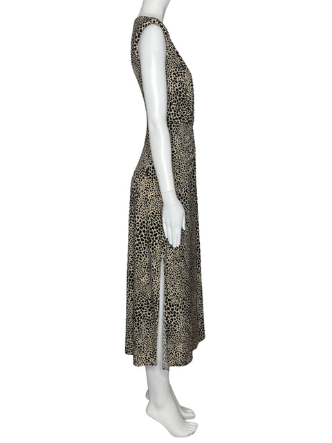 Vestido BCBG Animal Print Marron-Talla XS