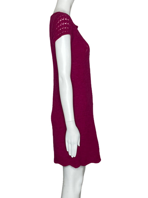 Vestido Adolfo Dominguez Puntos Rosado-Talla XS