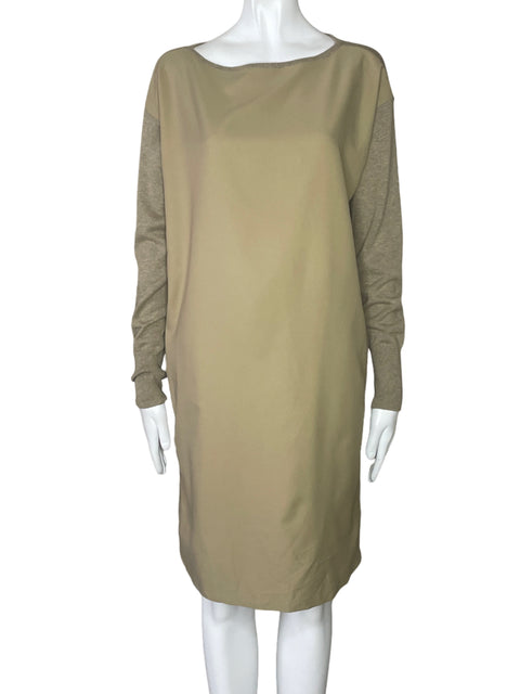 Vestido Ralph Lauren Midi Mangas Marron-Talla S