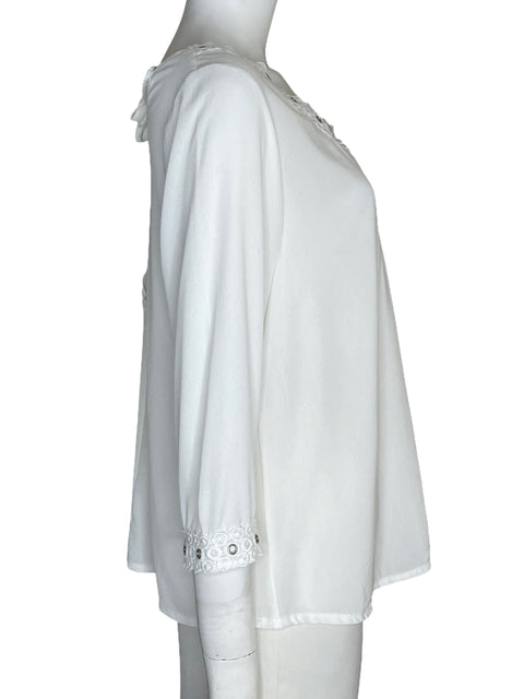 Blusa Hot Delicious Manga Larga Blanco-Talla L