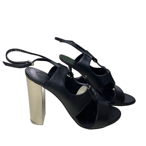 * Sandalia Salvatore Ferragamo Galilea tacòn Tubular Negro-Talla 37