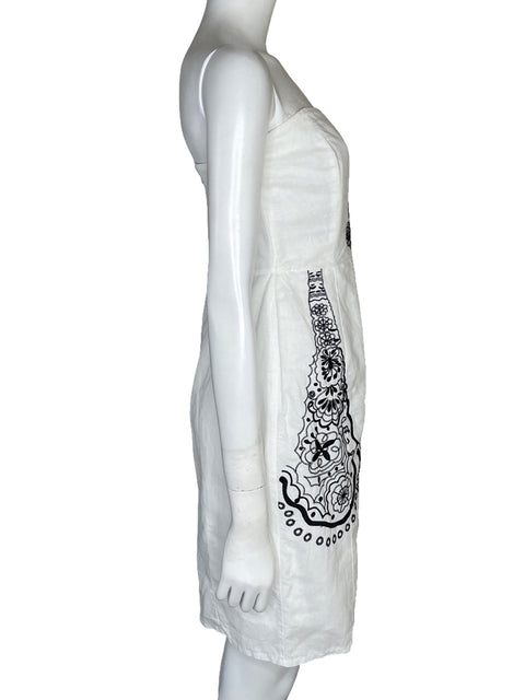 Vestido Banana Republic Strapples Blanco-Talla 8