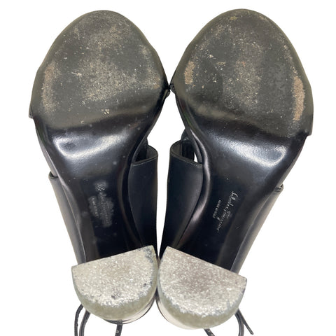 * Sandalia Salvatore Ferragamo Galilea tacòn Tubular Negro-Talla 37