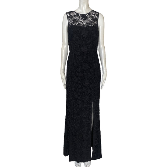 Vestido Ralph Lauren Sin Mangas Encaje Negro - Talla 4