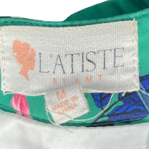 Set Latiste Top + Falda Floral Verde - Talla M