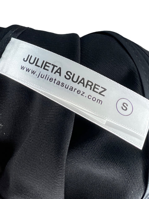 Vestido Julieta Suarez Fluido Negro - Talla S