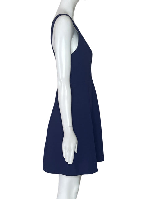 Vestido BCBG Acampanado Mini Azul-Talla 2