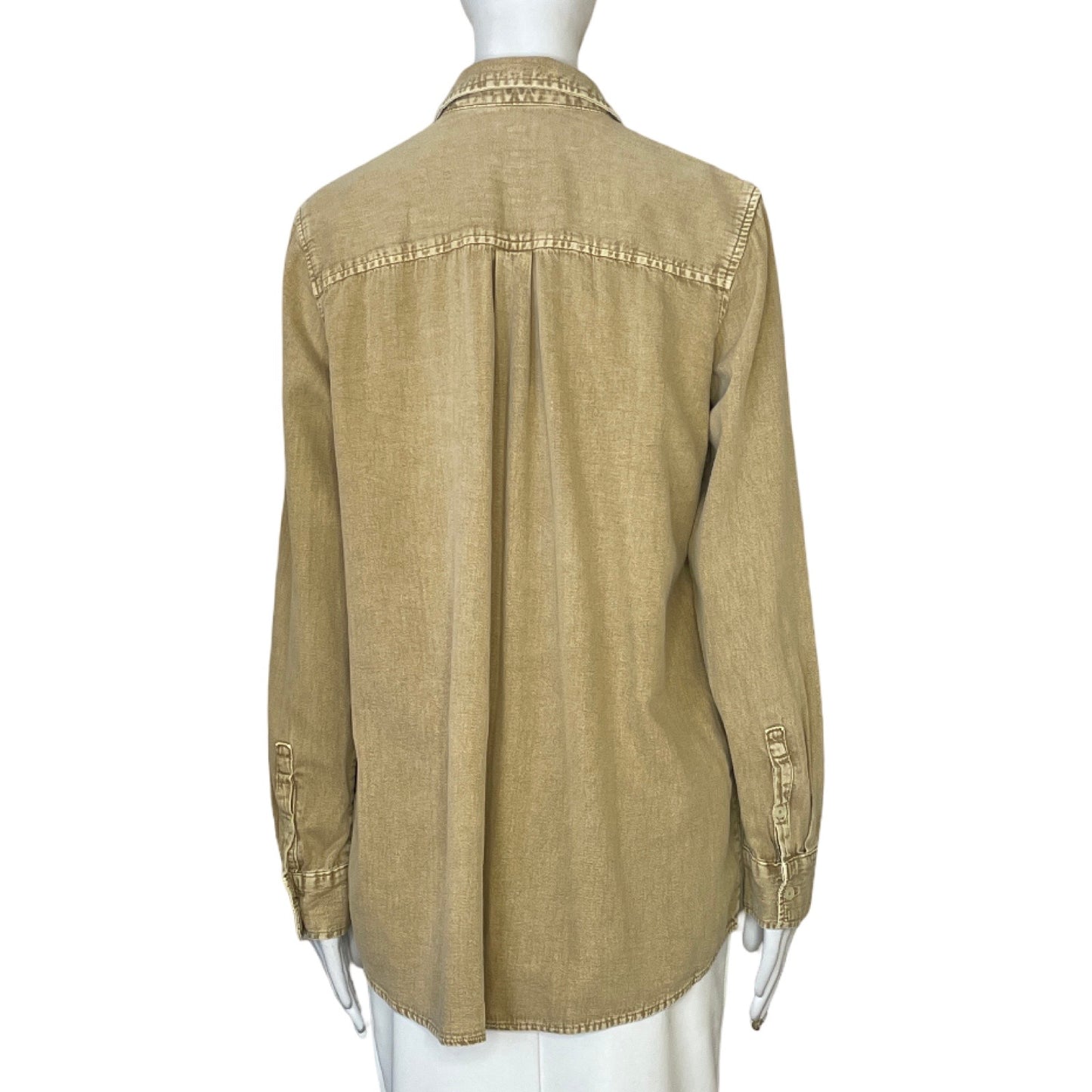 Camisa Gap Denim Mangas Larga Marrón - Talla S