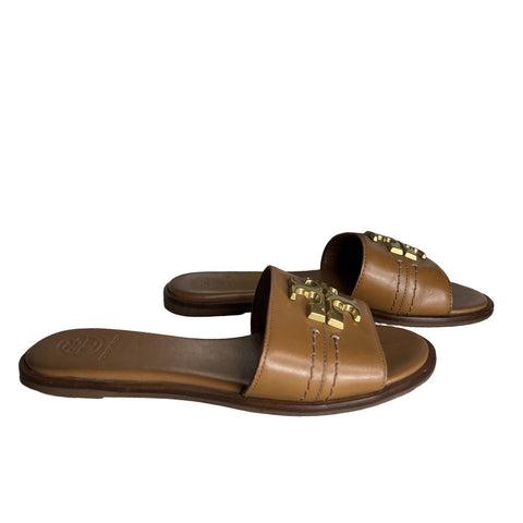 * Sandalias Tory Burch Everly Slides Marròn-Talla 5