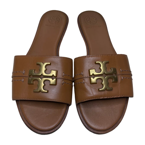 * Sandalias Tory Burch Everly Slides Marròn-Talla 5