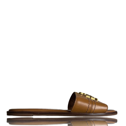 * Sandalias Tory Burch Everly Slides Marròn-Talla 5