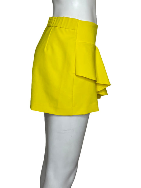 Falda Short Zara Vuelos Amarillo-Talla M