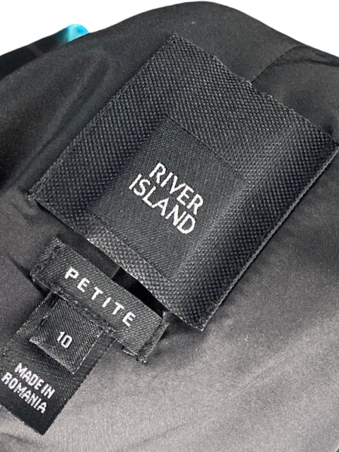 Blazer River Island Estampado Negro - Talla 10