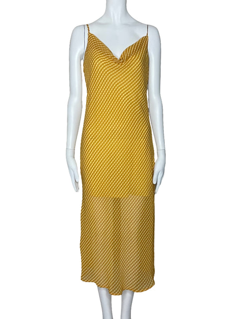 Vestido Cotton:On Cuadros Amarillo-Talla S