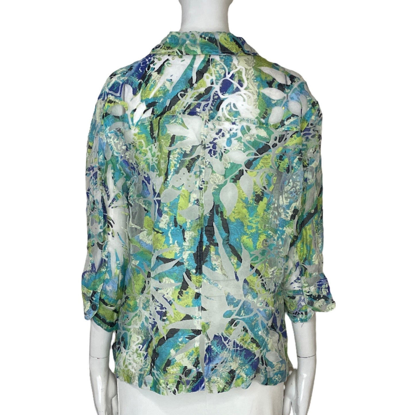 Blusa Choices Mangas Larga Estampado Verde - Talla L