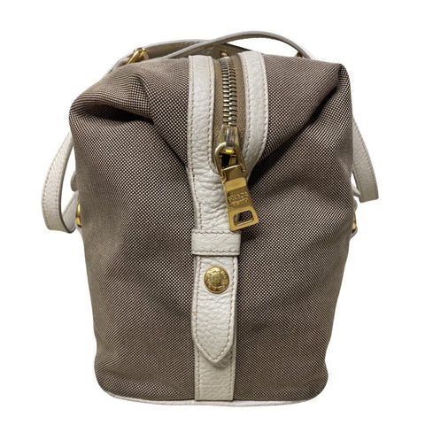 * Cartera Prada Jacquard Logo Shoulder Bag Beige-
Talla M