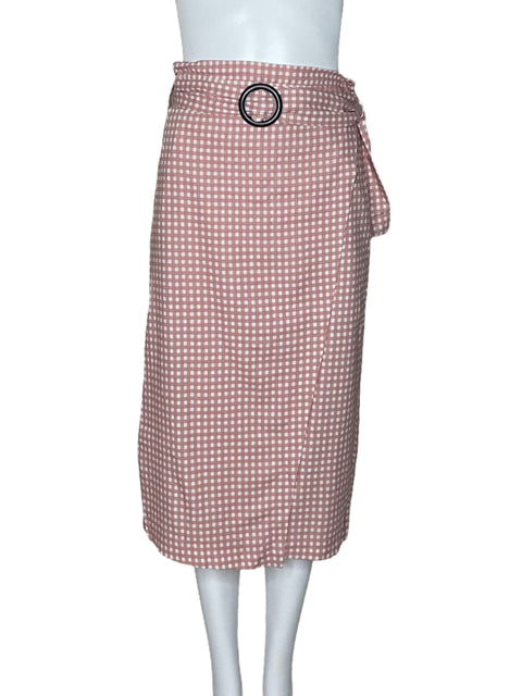 Faldas Cotton:On Cuadros Rosado-Talla S